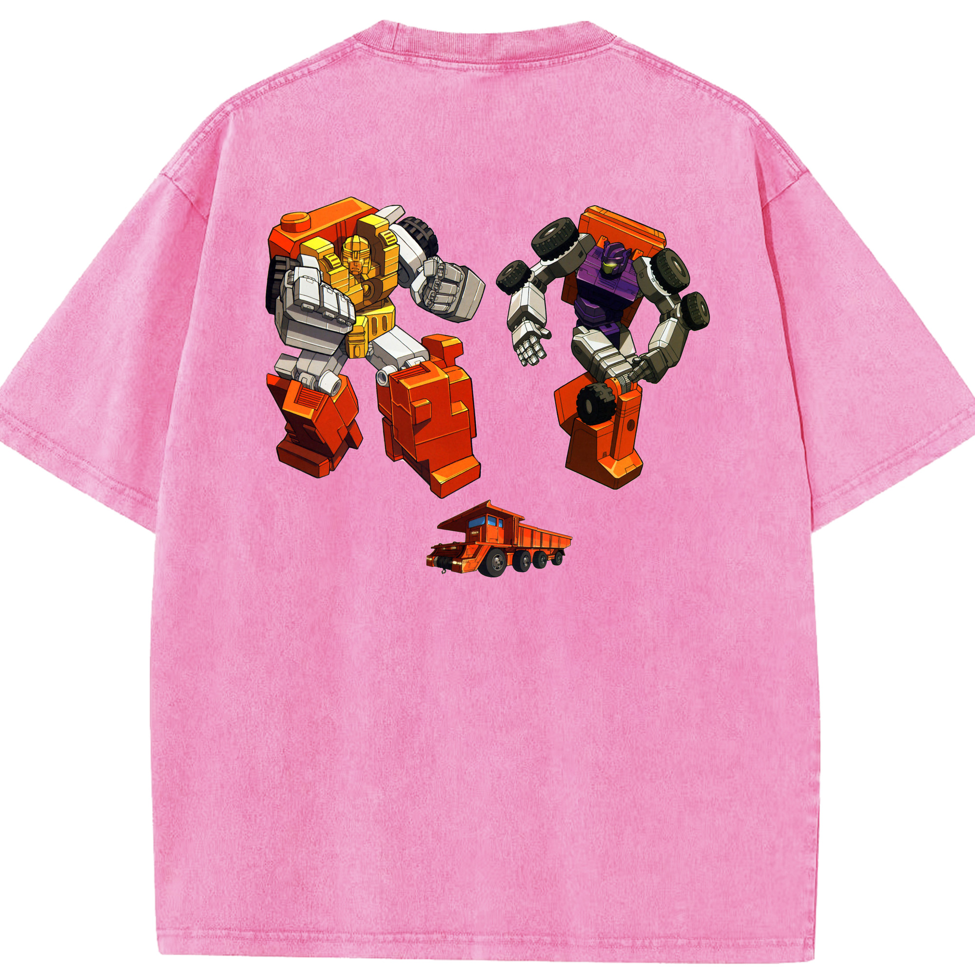 （画像用）  綿100% ヴィンテージ風 半袖Tシャツ（背面プリント）
